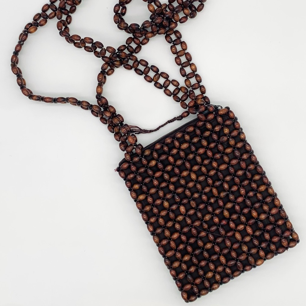 Brown Beaded Purse